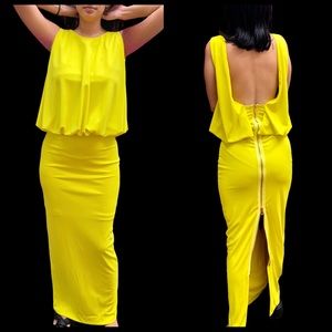 Caribbean Queen Maxi Open Back Small Dress